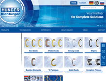 Tablet Screenshot of hunger-dichtungen.de